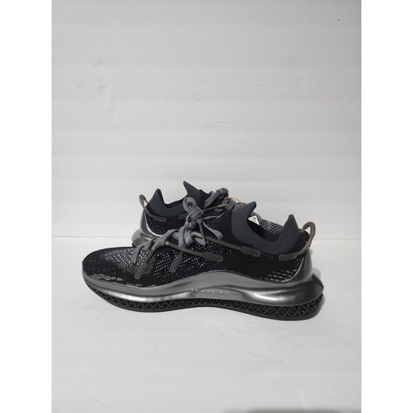 New Adidas 4D Fusio Silver Metallic  Black Shoes Sneakers Men\'s Size 10 H04512 main image 4